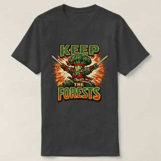 Broccoli Bushido – ERHALTET DIE WÄLDER Held T-Shirt