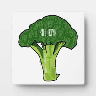 Broccoli Cartoon Illustration Fotoplatte