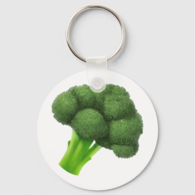 Broccoli - Emoji Schlüsselanhänger (Vorderseite)