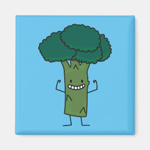 Broccoli Flechten Happy Baum Kopf grünes Gemüse Magnet