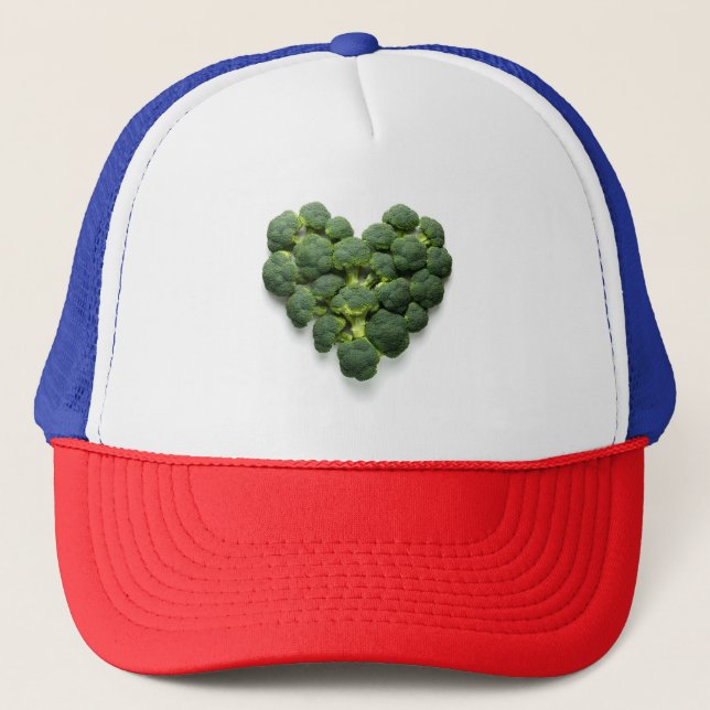 Broccoli Heart Truckerkappe (Vorderseite)