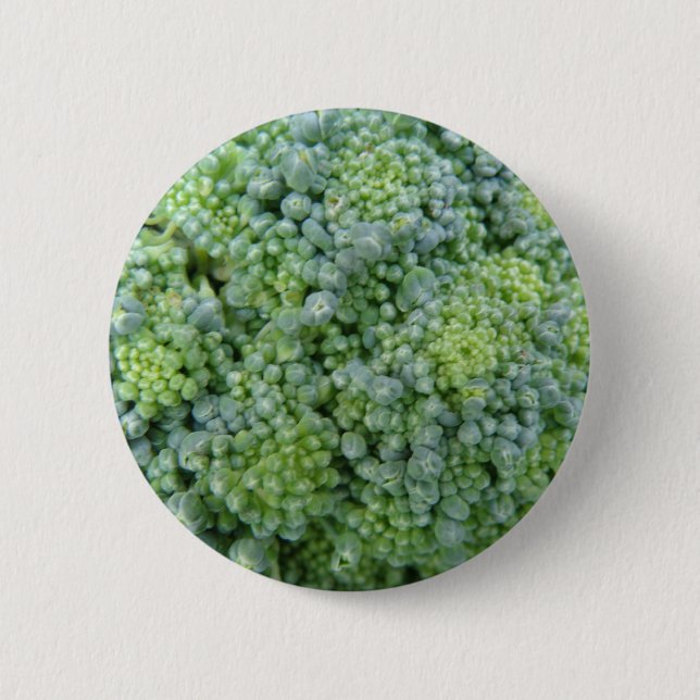 Broccoli Macro Button (Vorderseite)