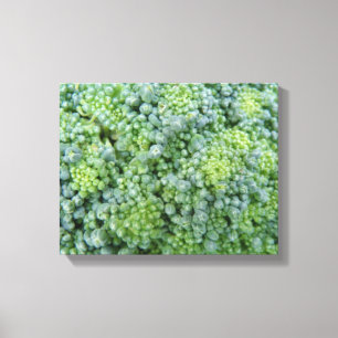 Broccoli Macro Canvas Print Leinwanddruck