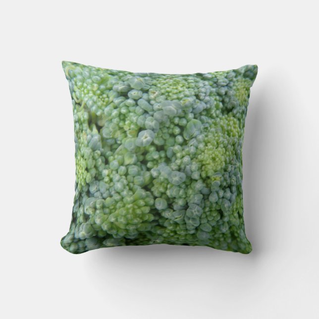 Broccoli Macro Pillow Kissen (Vorderseite)
