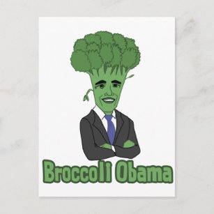 Broccoli Obama Postkarte