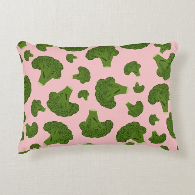 Broccoli Pattern Dekokissen (Vorderseite)