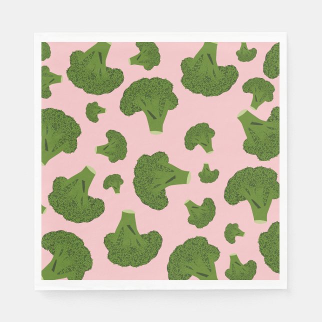Broccoli Pattern Serviette (Vorderseite)