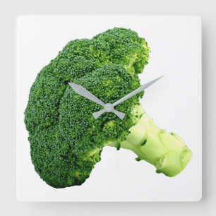 Broccoli Quadratische Wanduhr
