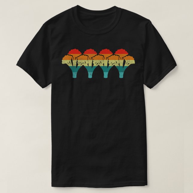 Broccoli Retro T - Shirt (Design vorne)