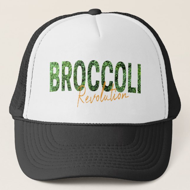 Broccoli Revolution Vegans Veggies und Vegetarier Truckerkappe (Vorderseite)