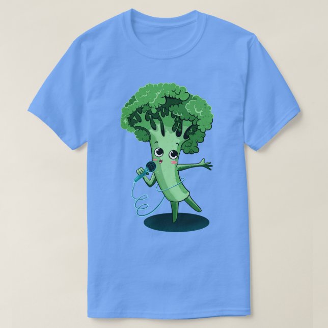Broccoli Singing T-Shirt (Design vorne)