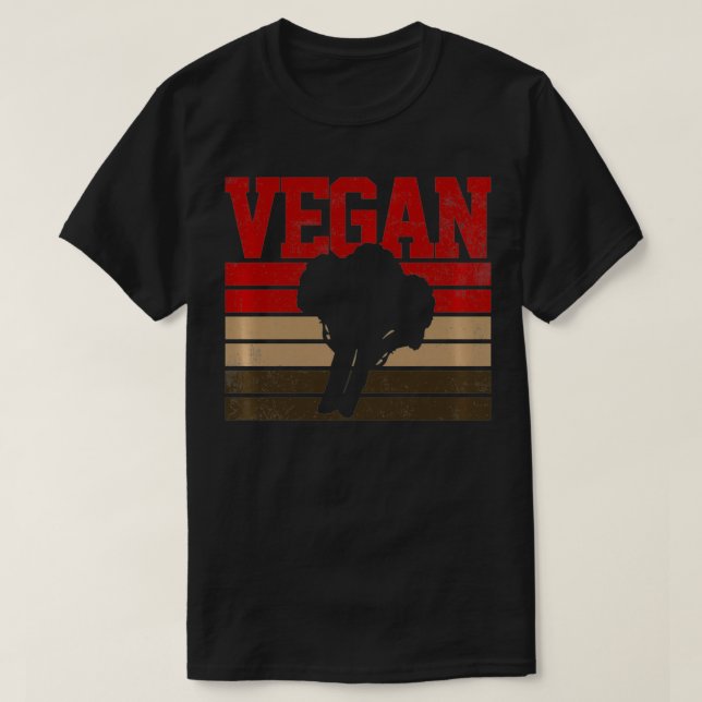 Broccoli Vegan Vegetarian Retro Geschenk Pullover (Design vorne)