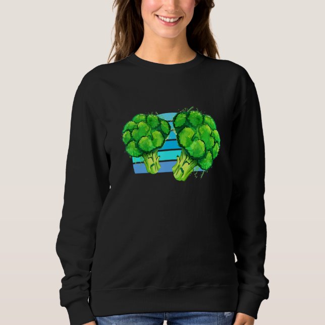 Broccoli Vintag Sunset - Broccoli Sweatshirt (Vorderseite)