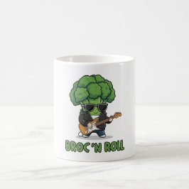 Broccolis spielerische Gitarrenaufführung Kaffeetasse