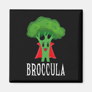Broccula Funny Broccoli Halloween Lazy Costume Magnet