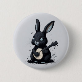 Broche rabbi Bunny Gitarre Hobby lustig Button
