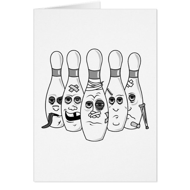 broches de bowling cassées gris (Devant)