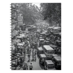 Brochling Market Street Monochrome Notebook Notizblock