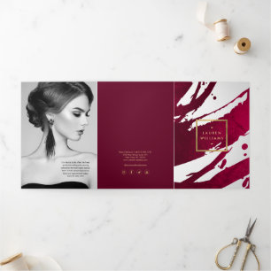 Brochure Abstraite Ruby Rouge Brochure