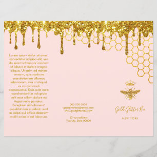 brochure de la reine d'abeille de parties scintill