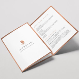 Brochure de luxe Rose Gold Floral