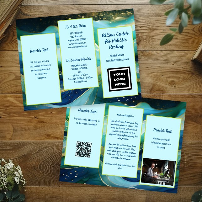 Brochure de prospectus d'entreprise à double creux (Créateur téléchargé)