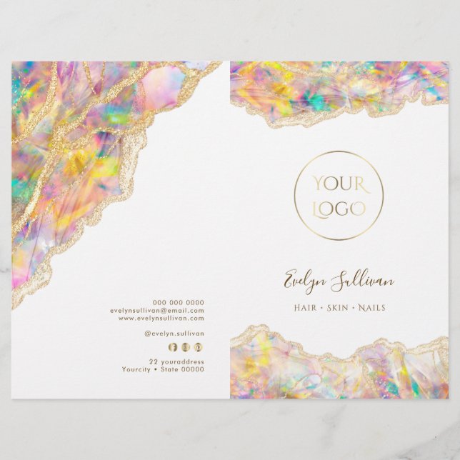 Brochure du menu du service de conception optique (Devant)