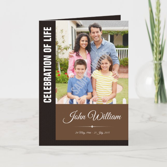 Brochure du programme Memorial (Devant)