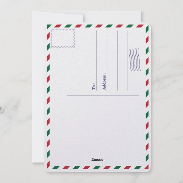 Brochure moderne Script Joyeux Noël Photo Carte po (Dos)