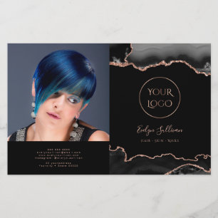 brochure pliée en agneau noir