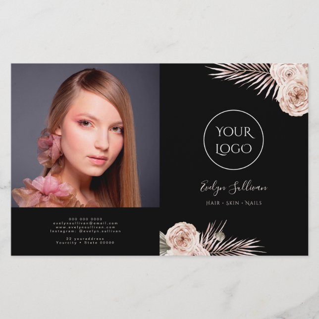 Brochure rose tropicale (Devant)