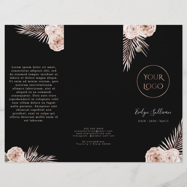 Brochure rose tropicale (Devant)