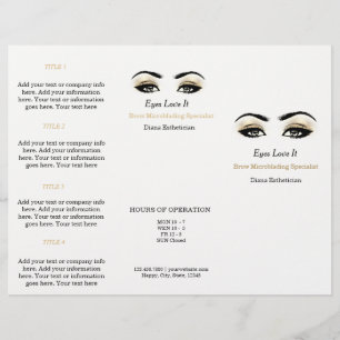 Brochure SPA Esthéticien en blanc noir
