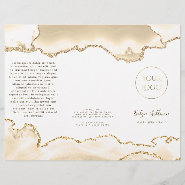 brochure sur les agates de pêche délicates (Devant)