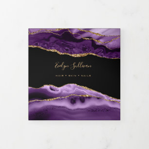 Brochure triple Agate violet