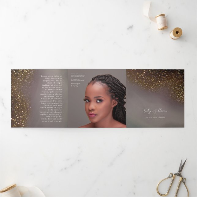 Brochure triple Parties scintillant liquide (Extérieur)