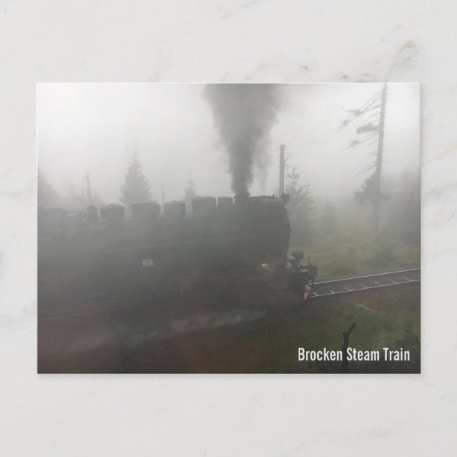 Brocken Steam Train Postcard Postkarte (Vorderseite)