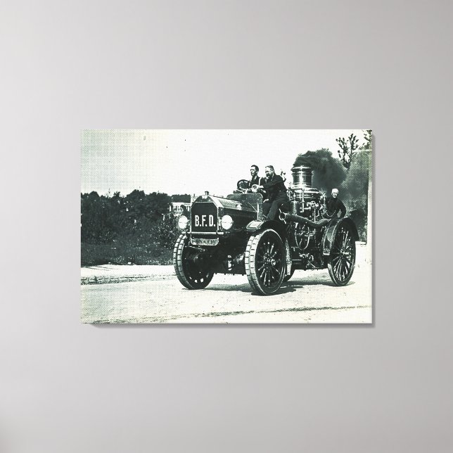 Brockton Fire Department - Motor Nummer 1 Leinwanddruck (Vorderseite)