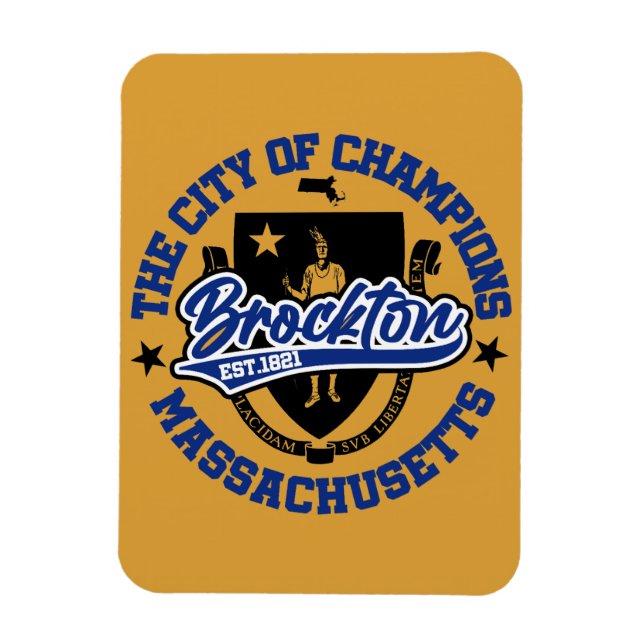 Brockton, Massachusetts Magnet (Vertikal)