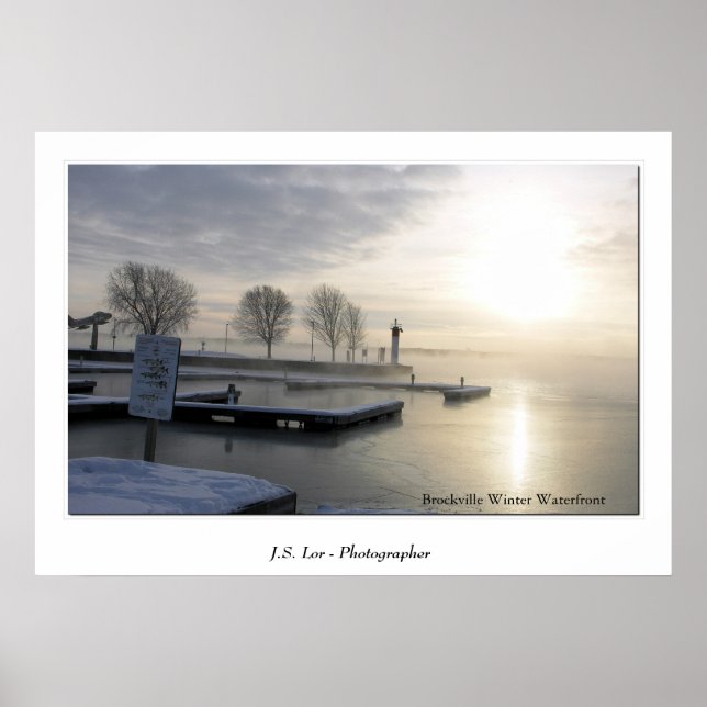 Brockville Winter Waterfront Poster (Vorne)