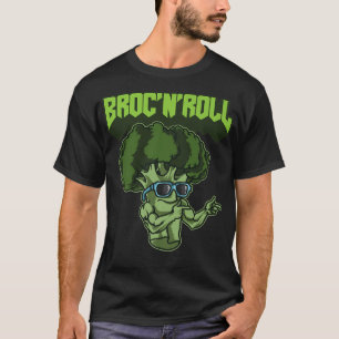 Broc'n'Roll Veggie Vegan Vegetarian Broccoli T-Shirt