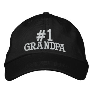 Brodée #1 Numéro Un grand-père Casquette brodé