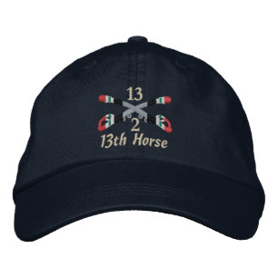 Brodée 2-13e Cavalerie Irak Sabres croisés Casquette brod