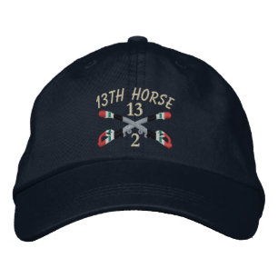 Brodée 2-13e Cavalerie Irak Sabres croisés Casquette brod
