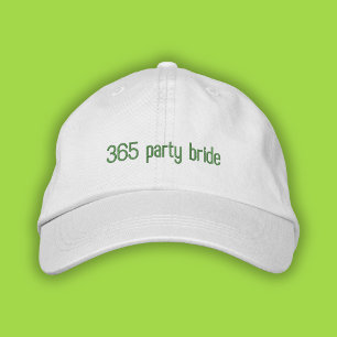 Brodée 365 Fête Mariée Green Pop Girl Été papa Casquette