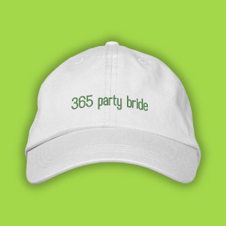 Brodée 365 Fête Mariée Green Pop Girl Été papa Casquette