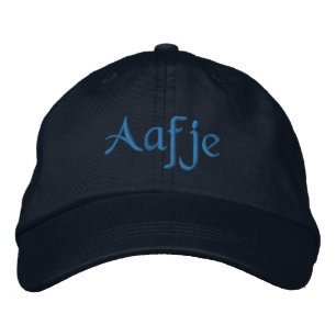 Brodée Aafje Casquette de baseball personnalisé bleu brod