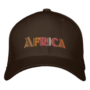 Brodée Afrique Terre couleurs casquette de base-ball