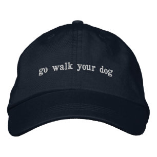 Brodée aller marcher votre chien casquette