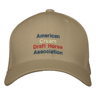 Brodée American, Cream Draft Horse Association Casquette